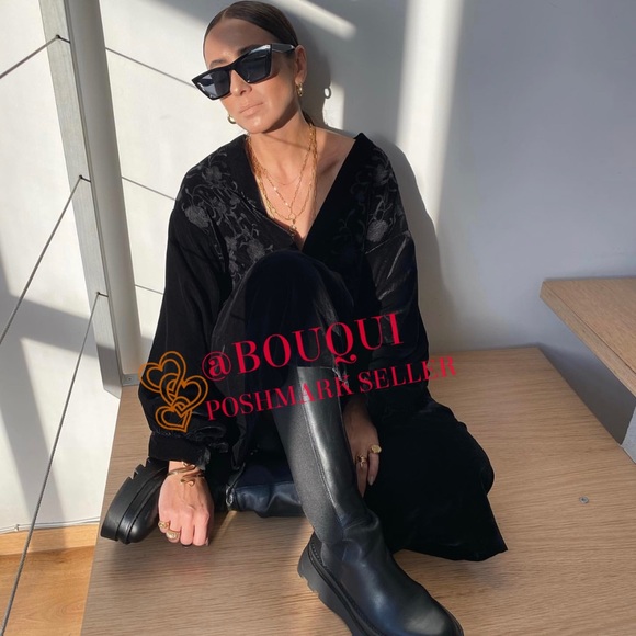 BLOGGERS FAV ZARA EMBROIDERED VELVET KIMONO - Picture 4 of 11